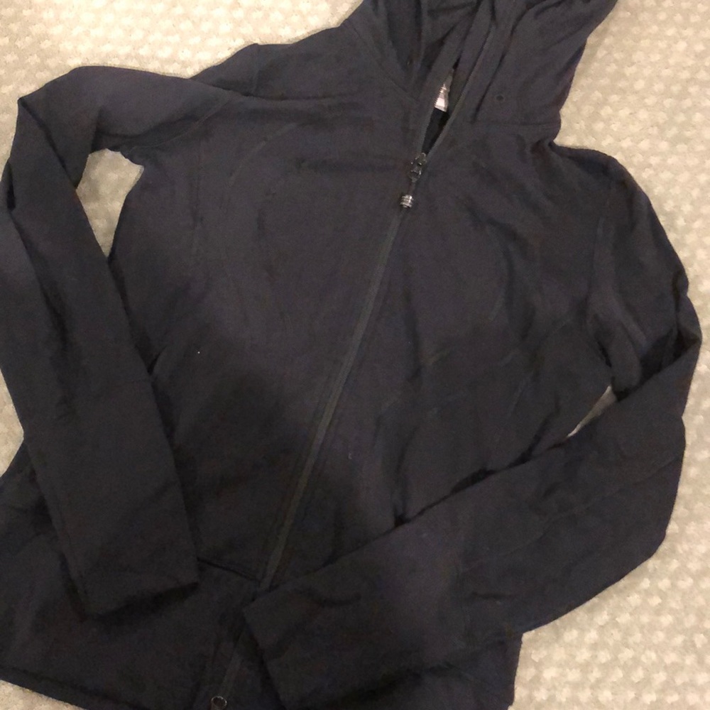 Lulu lemon black basic zip up
